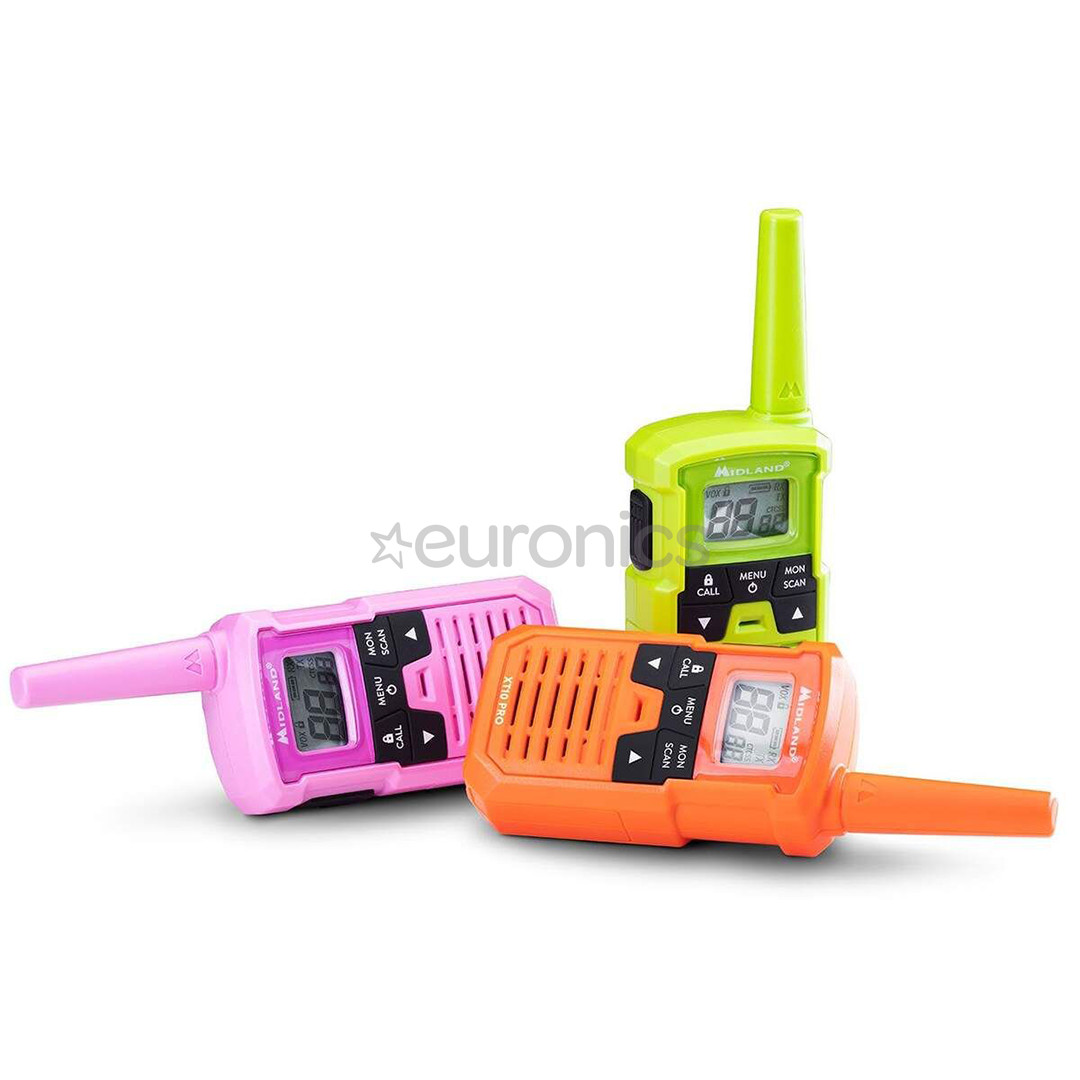 Midland XT10 Pro Multicolor, 3pc - Two-way radios