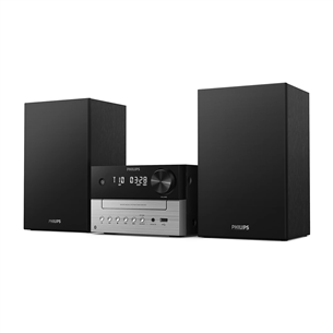 Philips TAM3205, 2.0, must/hõbe - Muusikakeskus