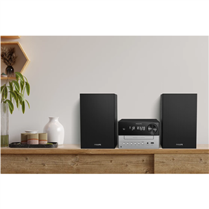 Philips TAM3205, 2.0, must/hõbe - Muusikakeskus