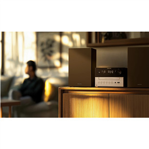 Philips TAM3205, 2.0, must/hõbe - Muusikakeskus
