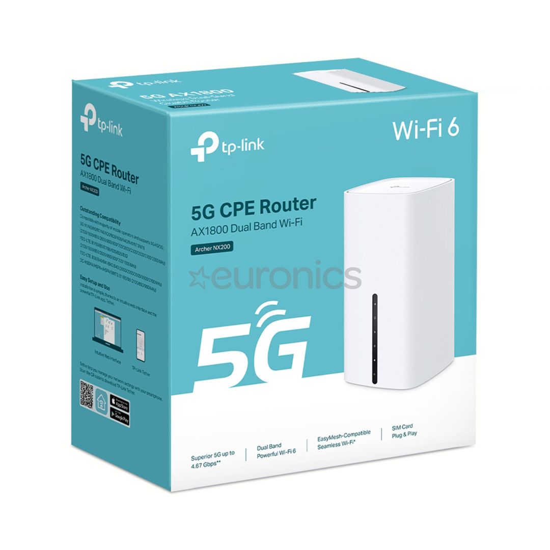 TP-Link Archer NX200, 5G, белый - WiFi-роутер
