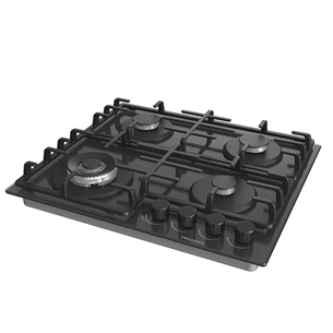 Hisense, width 60 cm, black - Built-in gas hob