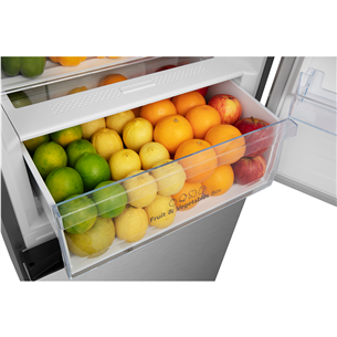 Hisense, NoFrost, 336 L, height 202 cm, black - Refrigerator