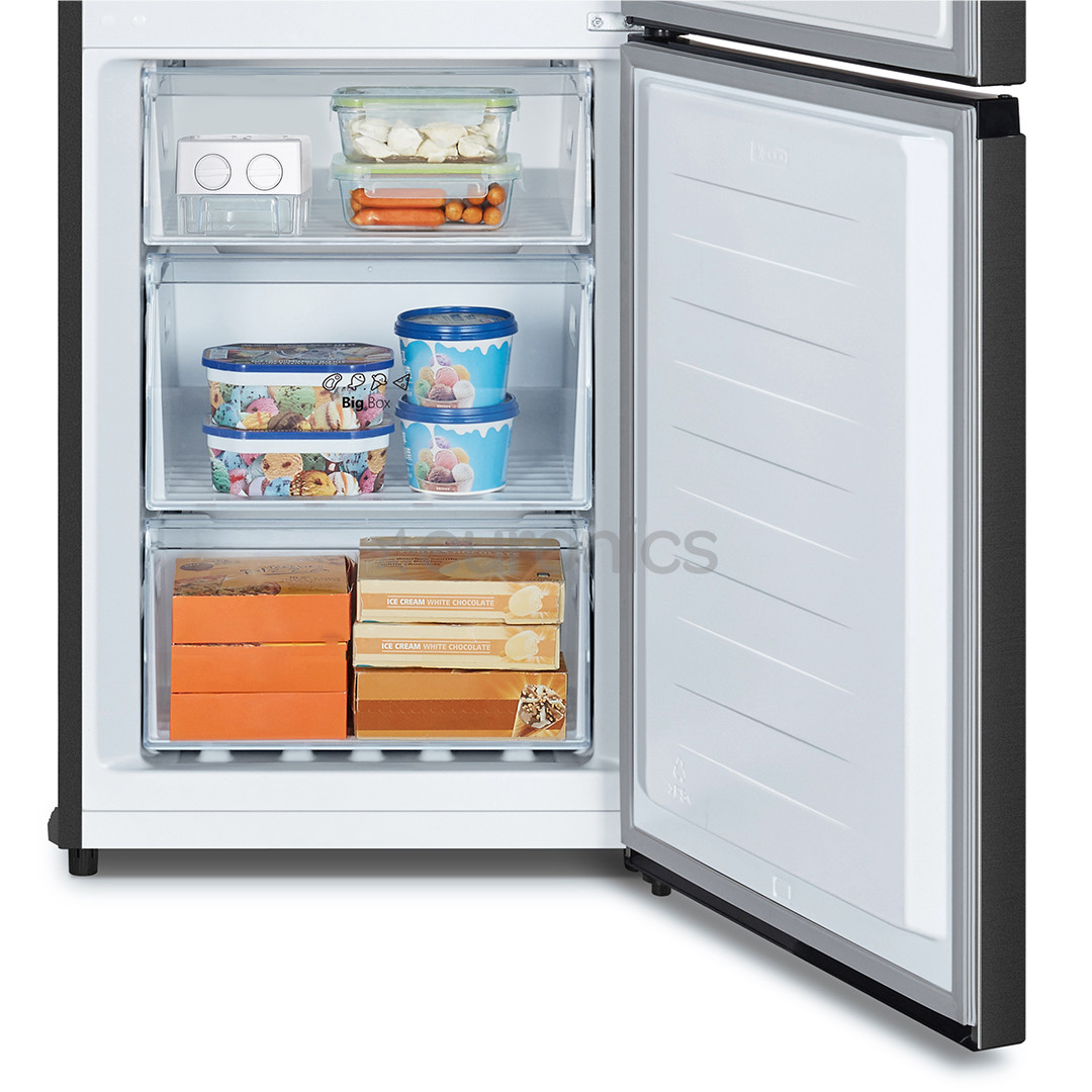 Hisense, NoFrost, 336 L, height 202 cm, black - Refrigerator