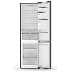 Hisense, NoFrost, 336 L, height 202 cm, black - Refrigerator
