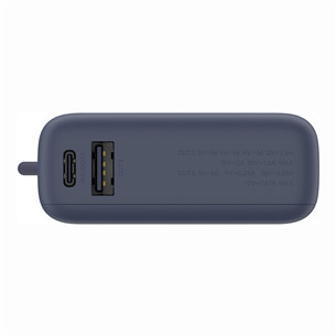 Xiaomi Power Bank, 33 W, 10000 mAh, integrated cable, blue - Power bank
