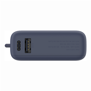 Xiaomi Power Bank, 33 W, 10000 mAh, sisseehitatud kaabel, sinine - Akupank