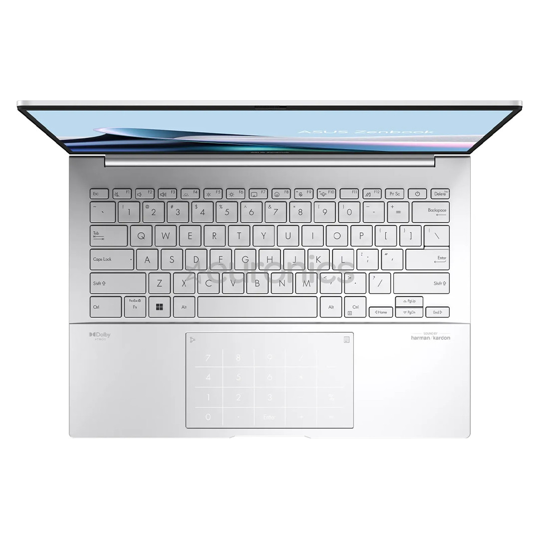 Asus Zenbook 14 OLED, 14'', OLED, Ultra 5, 16 GB, 512 GB, ENG, foggy silver - Notebook