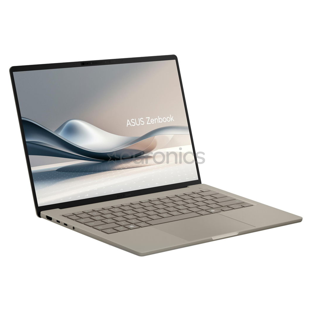 Asus Zenbook A14, 14'', OLED, X, 16 GB, 512 GB, ENG, zabriskie beige - Notebook