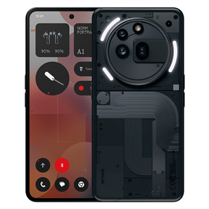 Nothing Phone (3a) Pro, 12 ГБ, 256 ГБ, черный - Смартфон