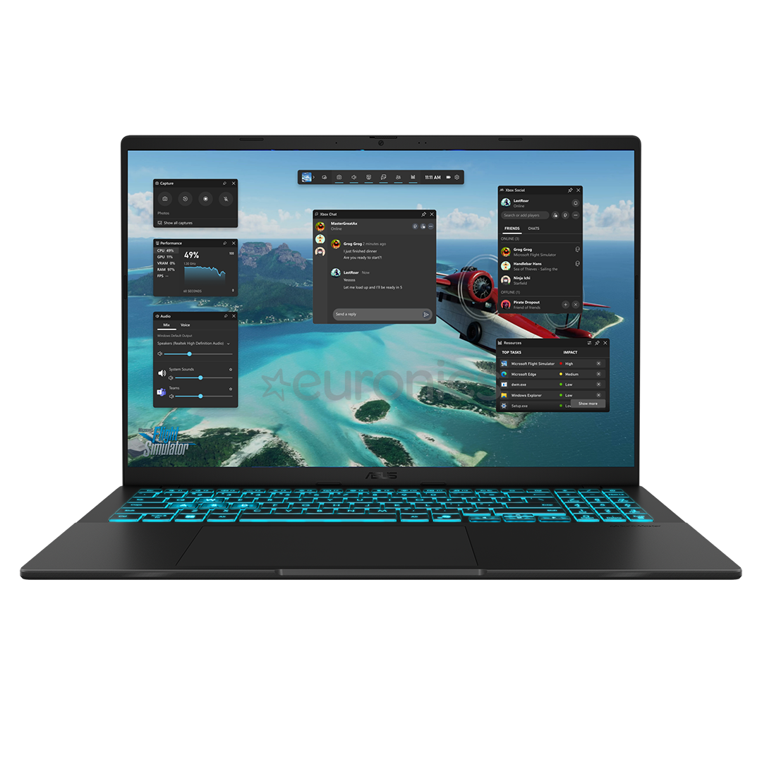Asus V16, 16'', WUXGA, 144 Hz, 5, 16 GB, 1 TB, RTX 4050, ENG, matte black - Notebook