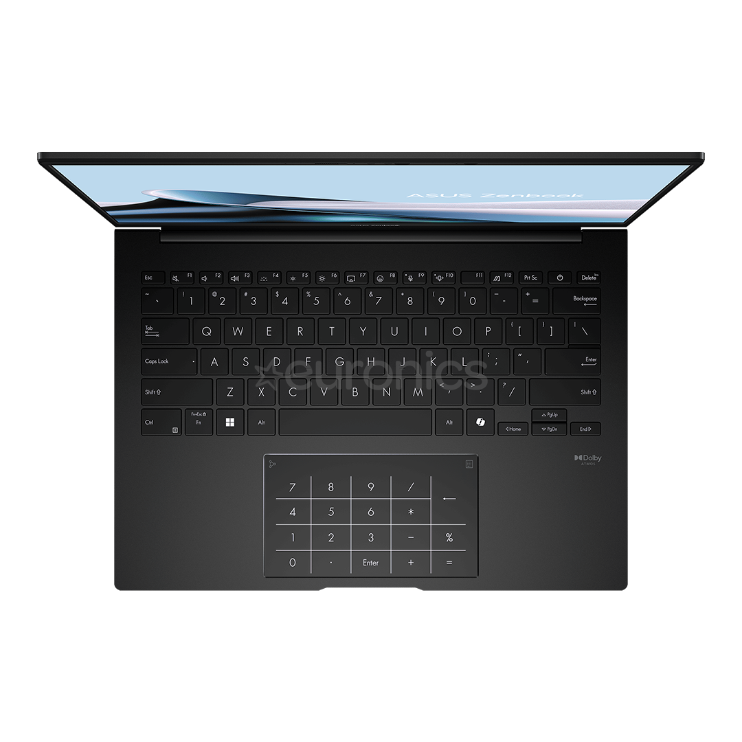 Asus Zenbook 14 OLED, 14'', 3K, OLED, 120 Гц, Ryzen AI 7, 32 ГБ, 1 ТБ, ENG, черный - Ноутбук
