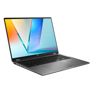 Asus Vivobook 16 Flip OLED, 16'', 3K, OLED, 120 Hz, Ultra 7, 16 GB, 1 TB, ENG, hall - Sülearvuti