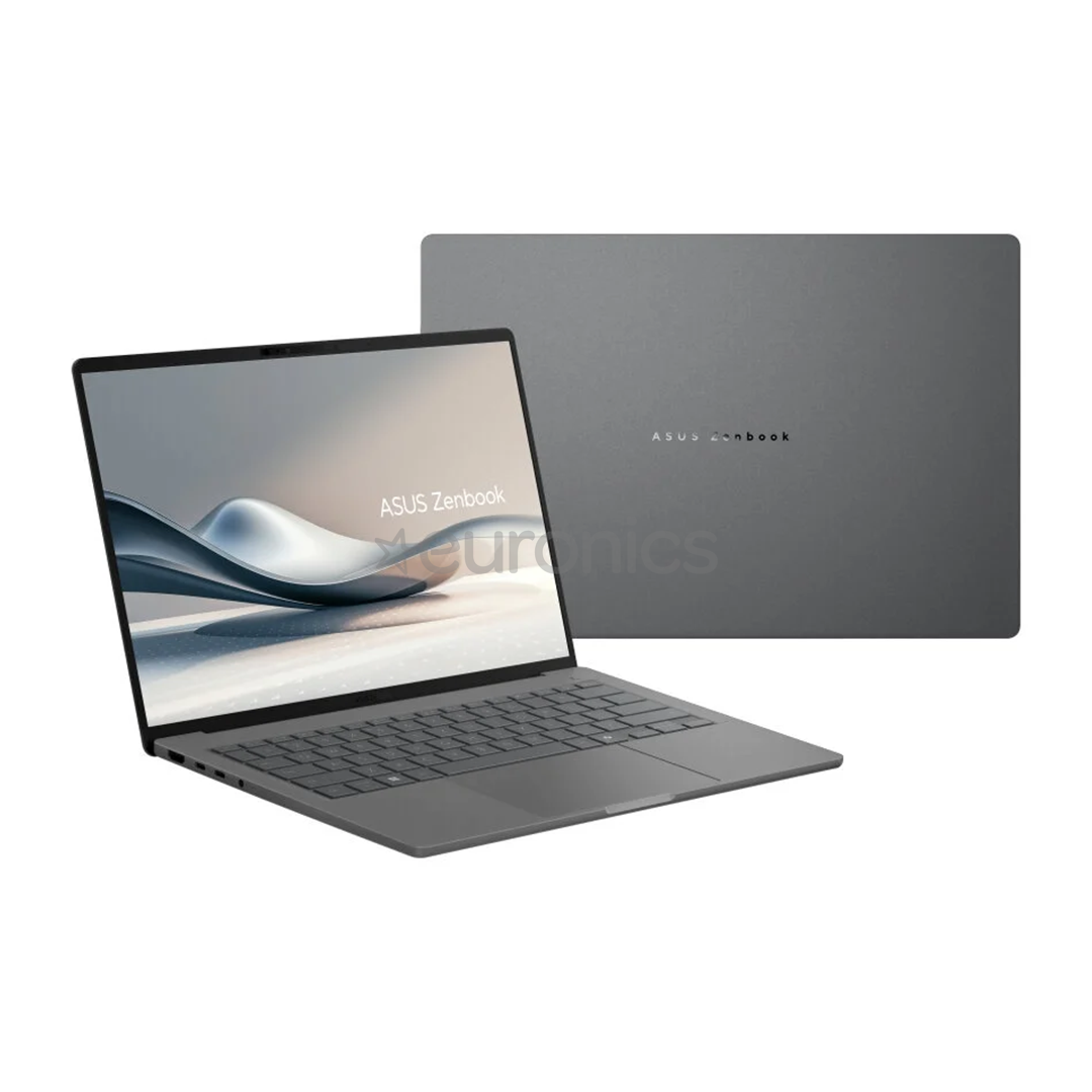 Asus Zenbook A14, 14'', OLED, X Elite, 32 GB, 1 TB, ENG, iceland gray - Notebook