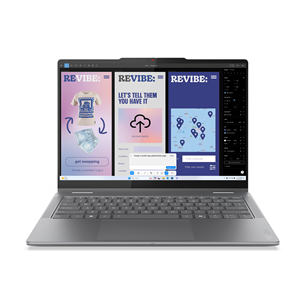 Lenovo Yoga 7 2-in-1 14ILL10, 14'', OLED, WQXGA+, Ultra 7, 32 GB, 1 TB, ENG, luna grey - Notebook 83JQ002PNT