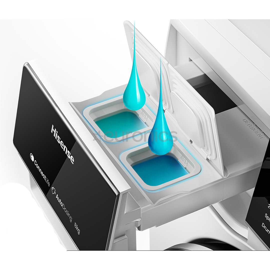 Hisense, 8 kg, depth 48 cm, 1400 rpm - Front load washing machine