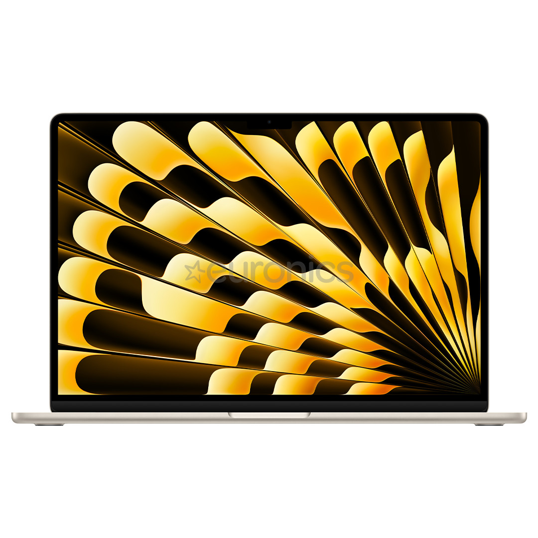 Apple MacBook Air 15 (2025), M4, 10C/10C, 16 GB, 256 GB, RUS, kuldne - Sülearvuti