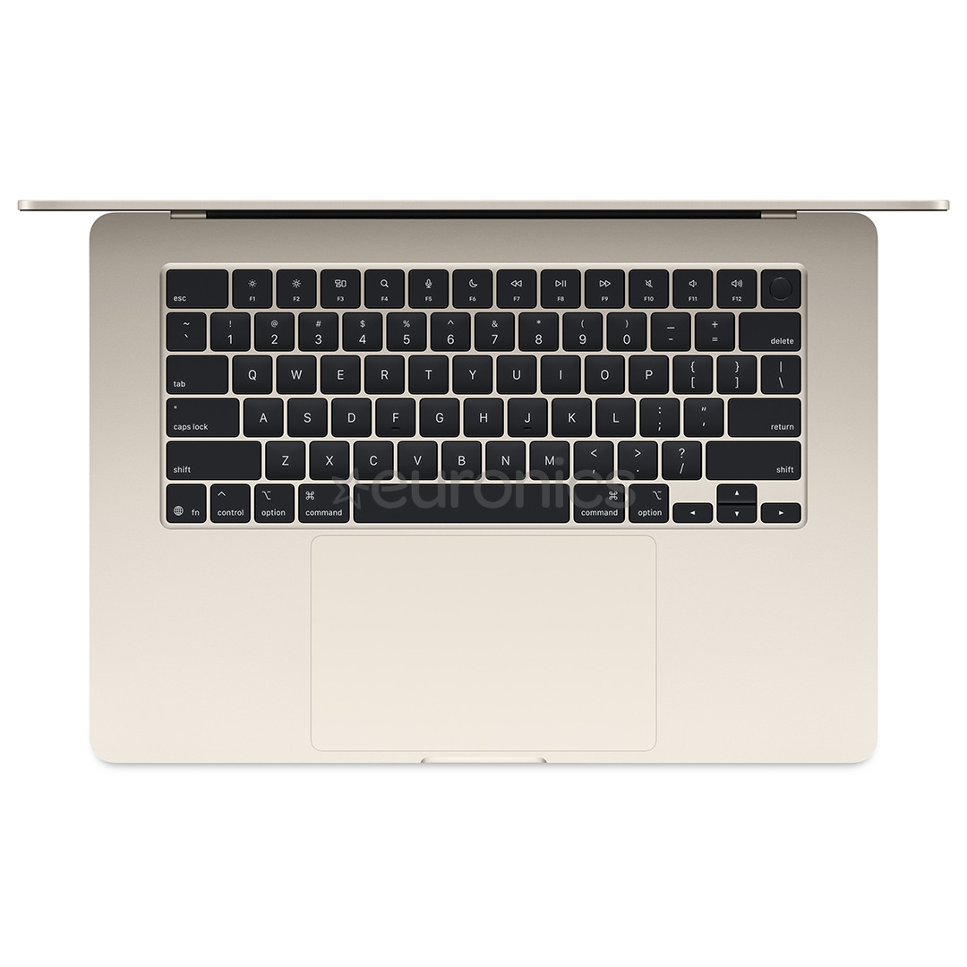 Apple MacBook Air 15 (2025), M4, 10C/10C, 16 GB, 256 GB, RUS, kuldne - Sülearvuti