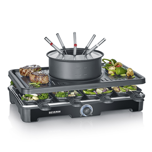 Severin, 1400 W, must - Raclette grill ja Fondüü