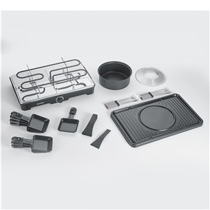 Severin, 1400 W, black - Raclette-Fondue combination