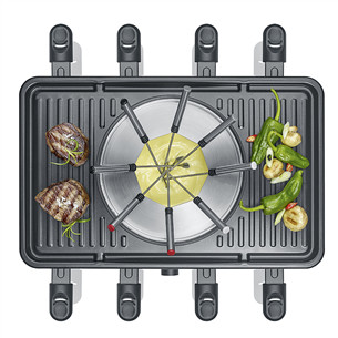 Severin, 1400 W, black - Raclette-Fondue combination