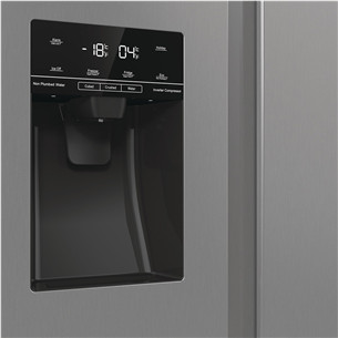 Hisense, NoFrost, 566 L, kõrgus 179 cm, hall - SBS-Külmik