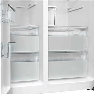 Hisense, NoFrost, 566 L, kõrgus 179 cm, hall - SBS-Külmik