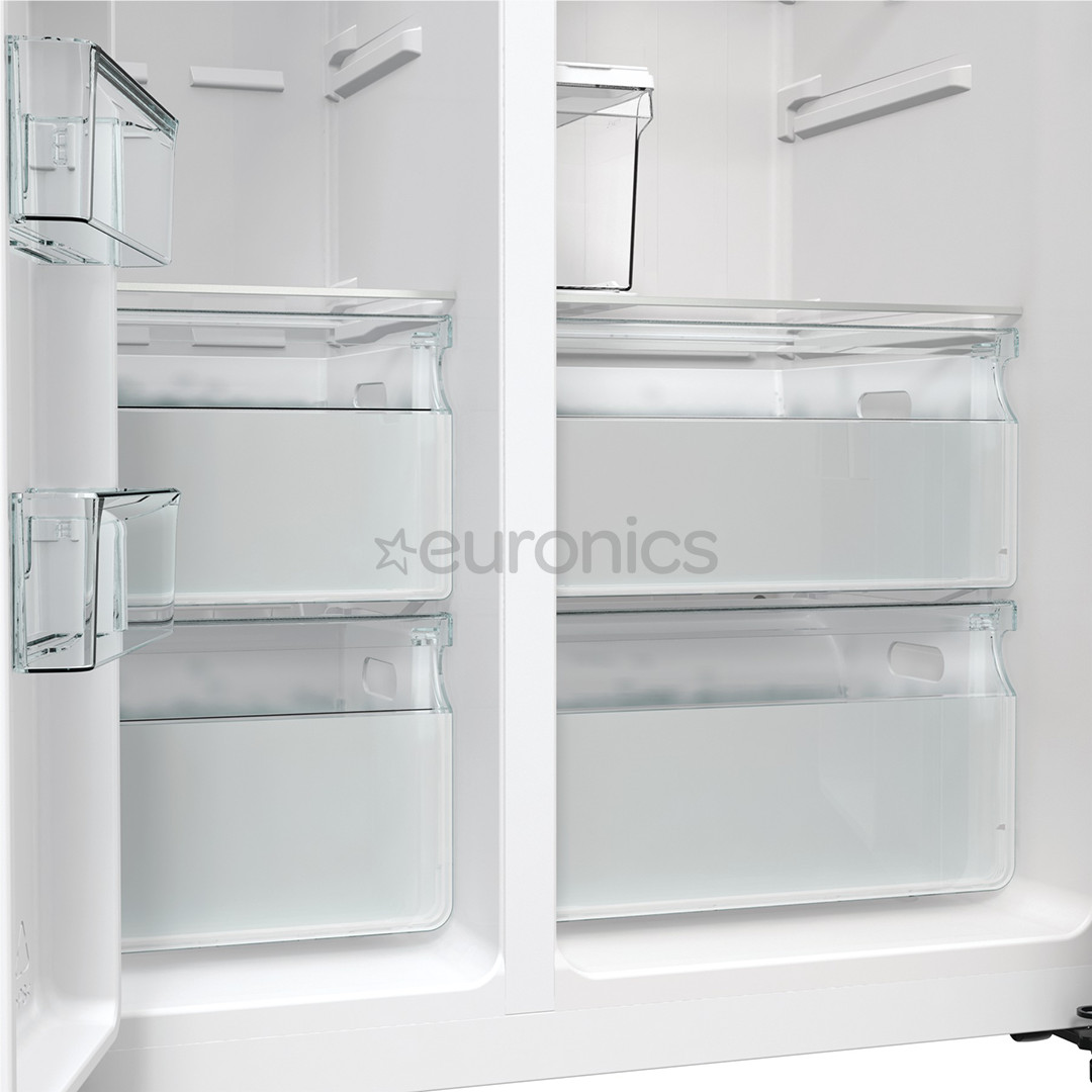 Hisense, NoFrost, 566 L, kõrgus 179 cm, hall - SBS-Külmik