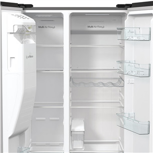 Hisense, NoFrost, 566 L, kõrgus 179 cm, hall - SBS-Külmik