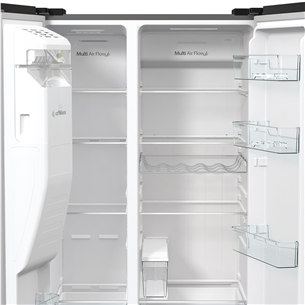 Hisense, NoFrost, 566 L, kõrgus 179 cm, hall - SBS-Külmik