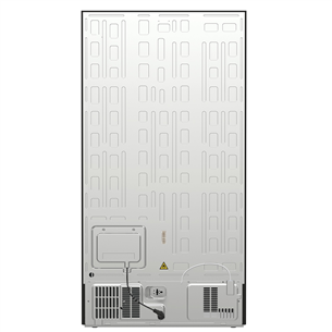 Hisense, NoFrost, 566 L, height 179 cm, black steel - SBS Refrigerator