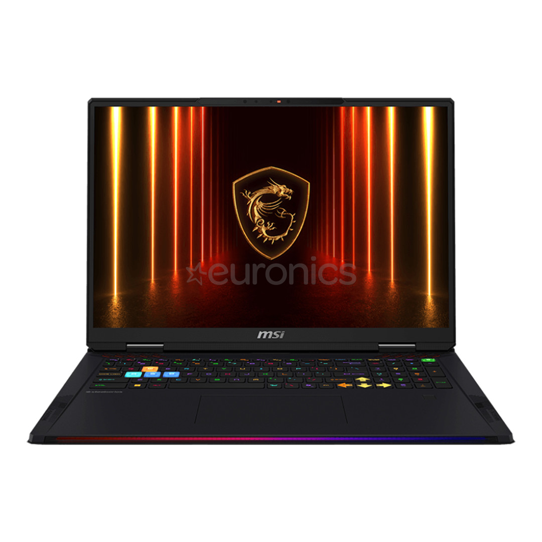 MSI Raider 18, 18'', UHD+, Mini-LED, 120 Hz, Ultra 9, 64 GB, 4 TB, RTX 5080, ENG, must - Sülearvuti