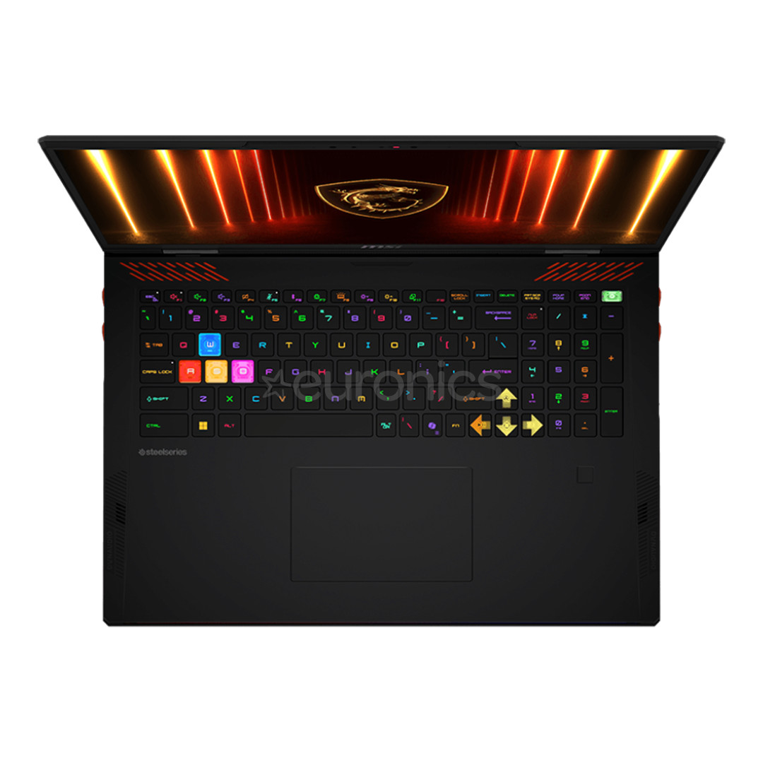 MSI Raider 18, 18'', UHD+, Mini-LED, 120 Гц, Ultra 9, 64 ГБ, 4 ТБ, RTX 5090, ENG, черный - Ноутбук