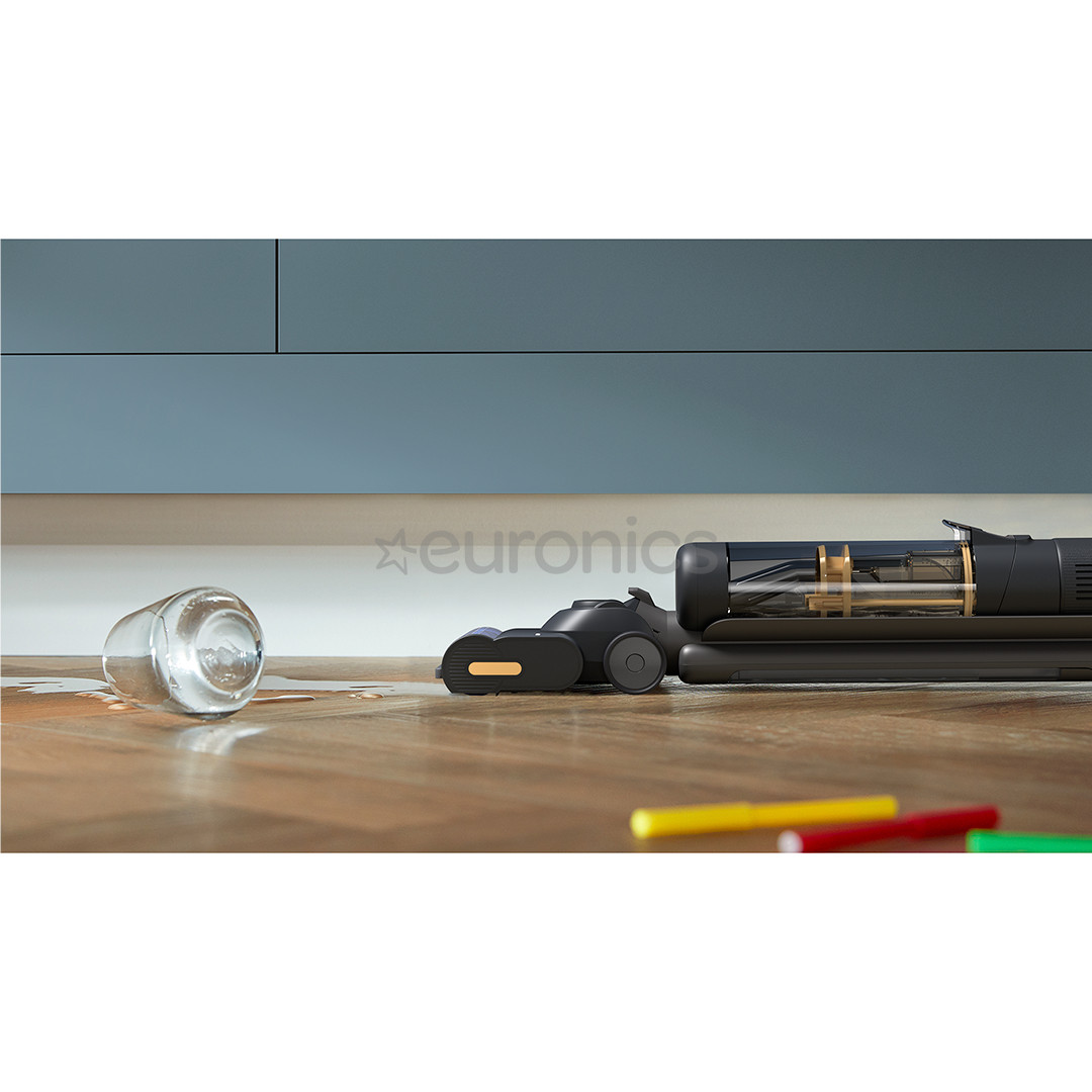 Philips 7000 seeria AquaTrio, märg-ja kuivpuhastus, must/kollane - Juhtmevaba varstolmuimeja