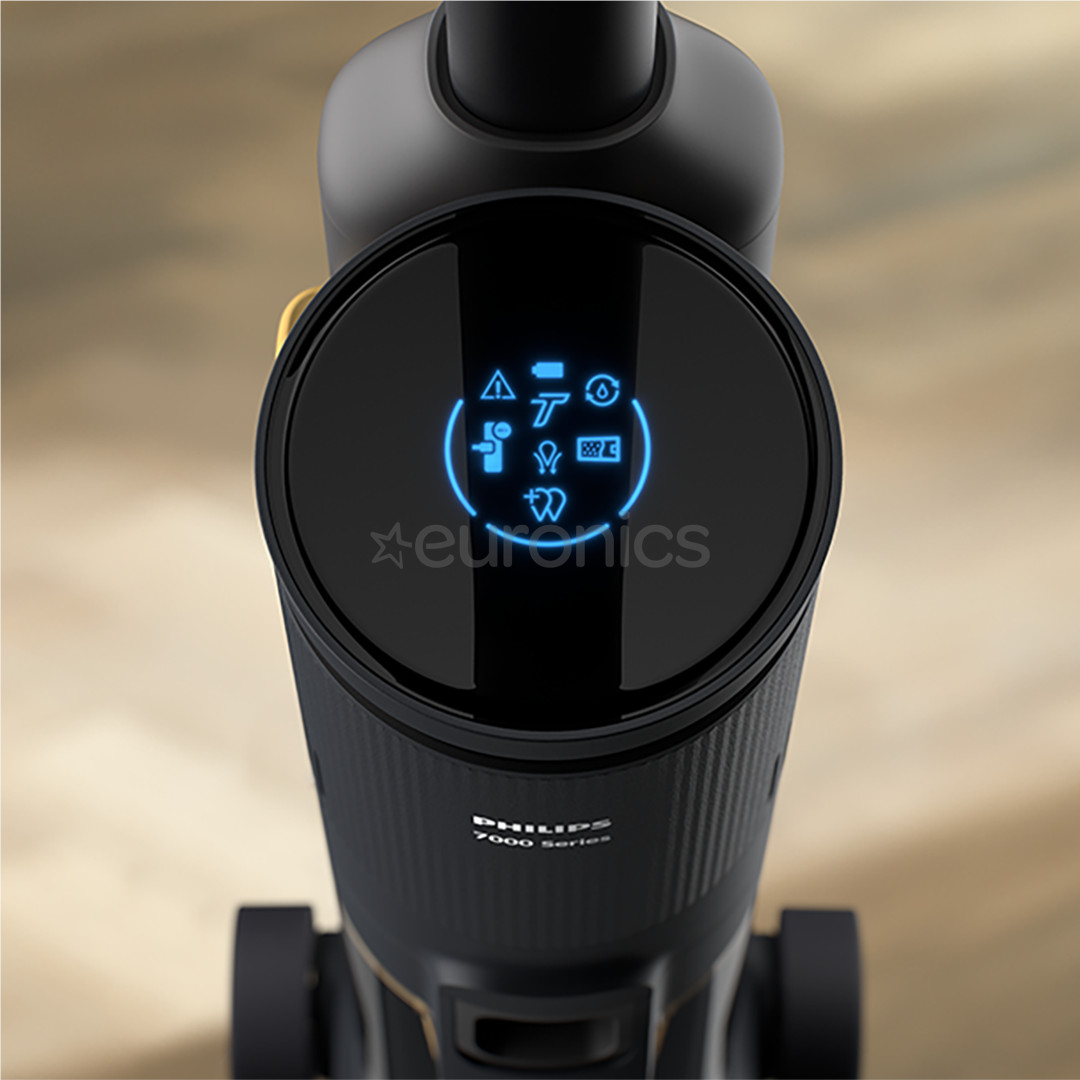 Philips 7000 seeria AquaTrio, märg-ja kuivpuhastus, must/kollane - Juhtmevaba varstolmuimeja