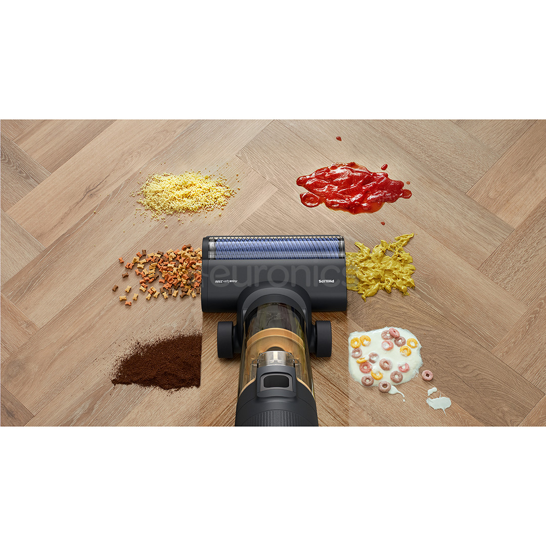 Philips 7000 seeria AquaTrio, märg-ja kuivpuhastus, must/kollane - Juhtmevaba varstolmuimeja