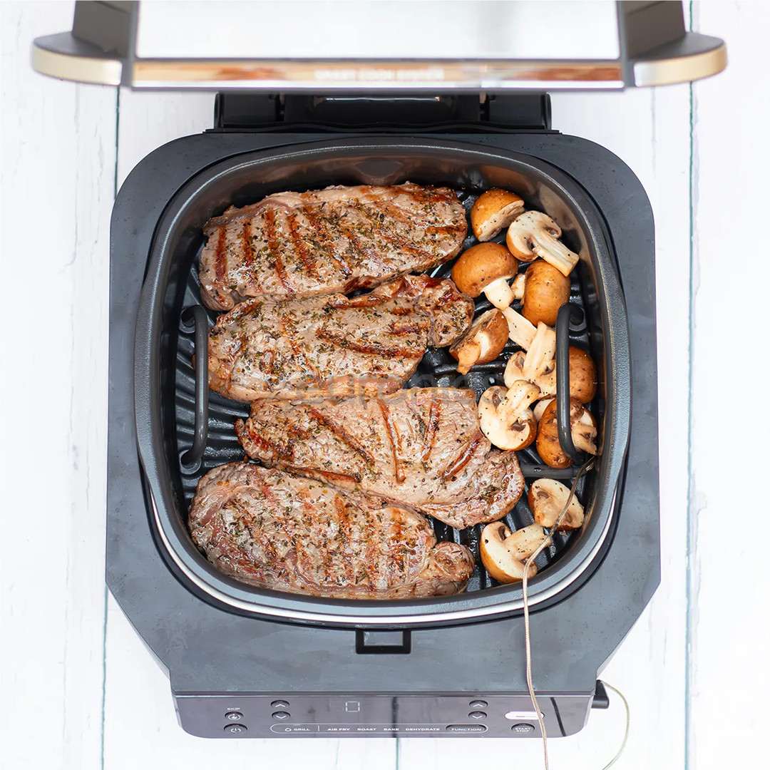 Ninja 5 в 1, 1760 Вт, черный/серебристый - Гриль и аэрогриль