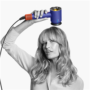 Dyson Supersonic Nural Vinca Blue/Topaz, 1600 W, sinine/oranž - Föön