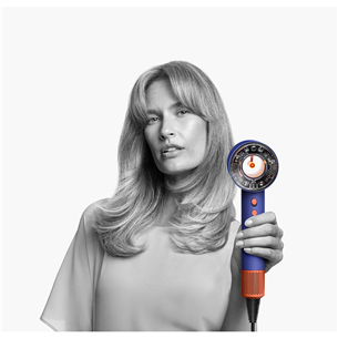 Dyson Supersonic Nural Vinca Blue/Topaz, 1600 W, sinine/oranž - Föön