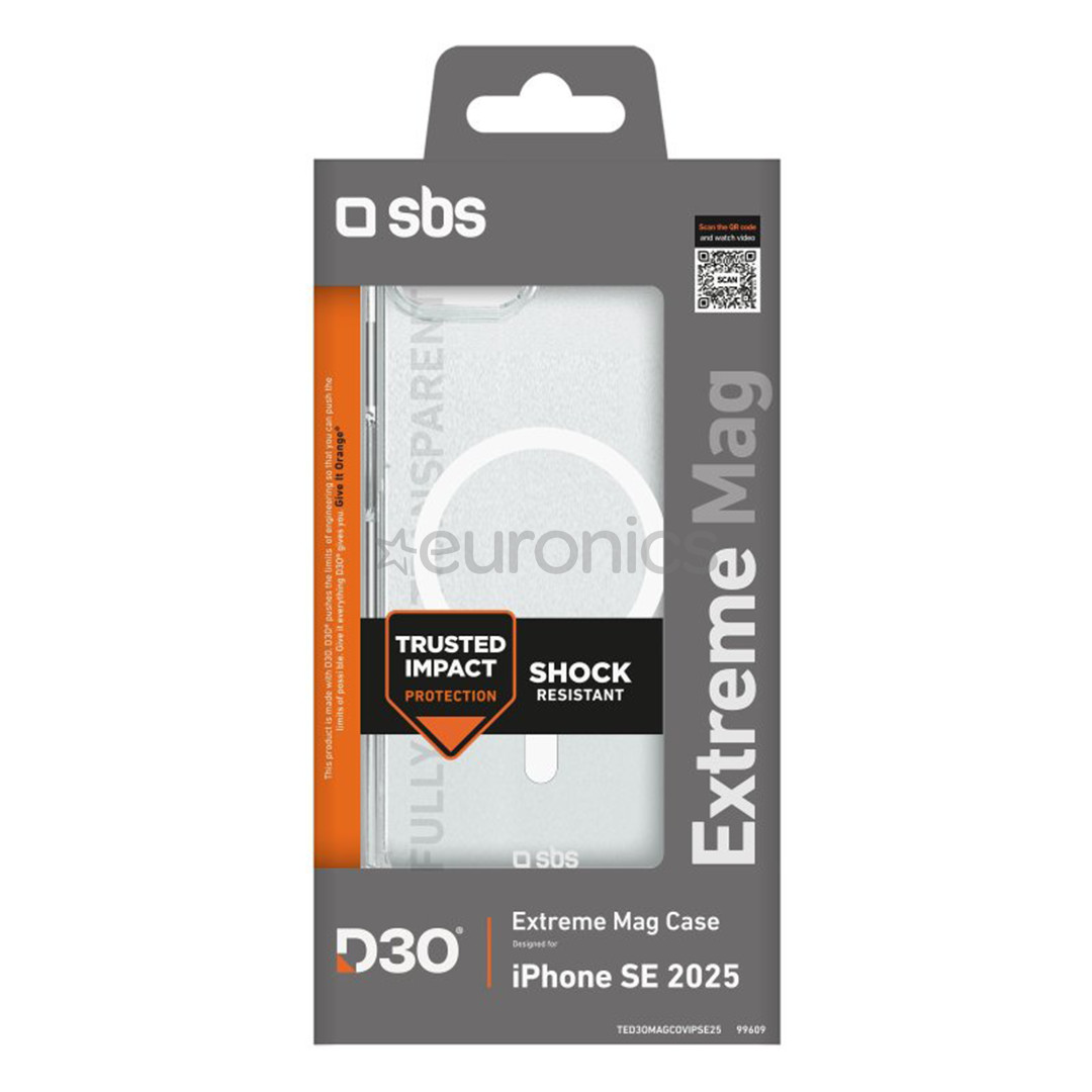 SBS Extrme Mag Case, iPhone 16e, transparent - Case
