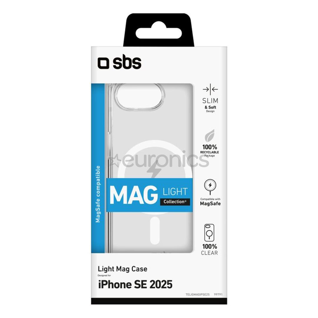 SBS Light Mag Case, iPhone 16e, прозрачный - Чехол