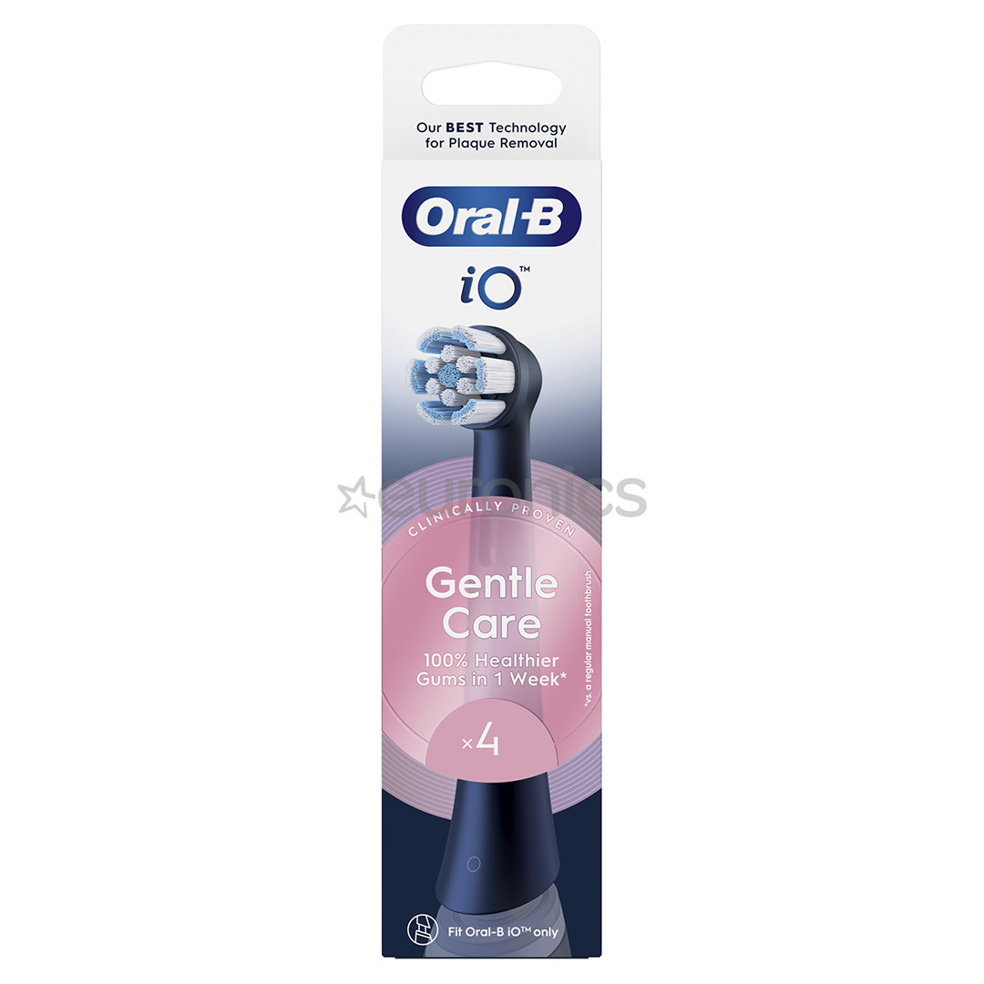 Braun Oral-B iO Gentle Care, 4 tk, must - Lisaharjad