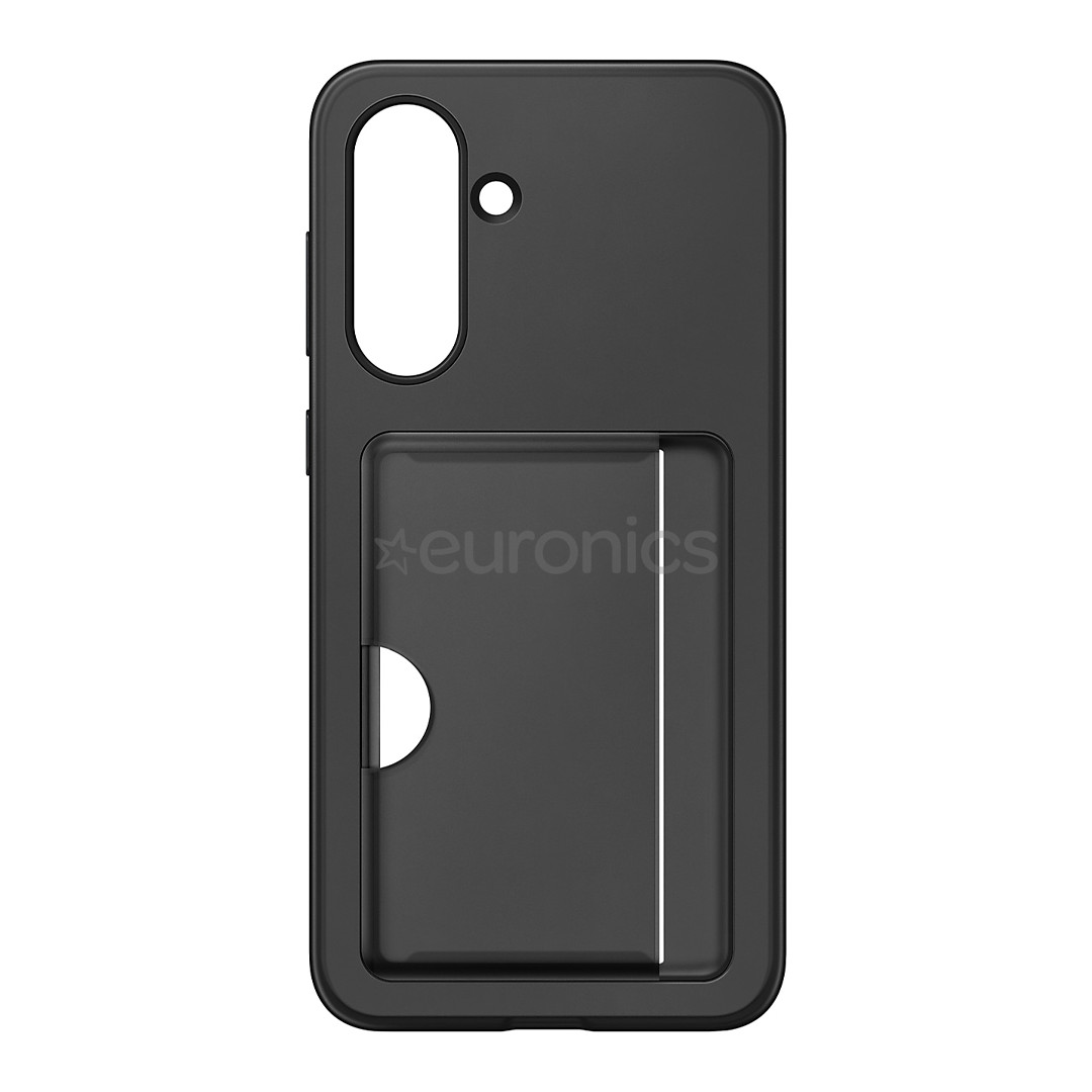 Samsung Card Slot Cover, Galaxy A36, с карманом для карты, черный - Чехол
