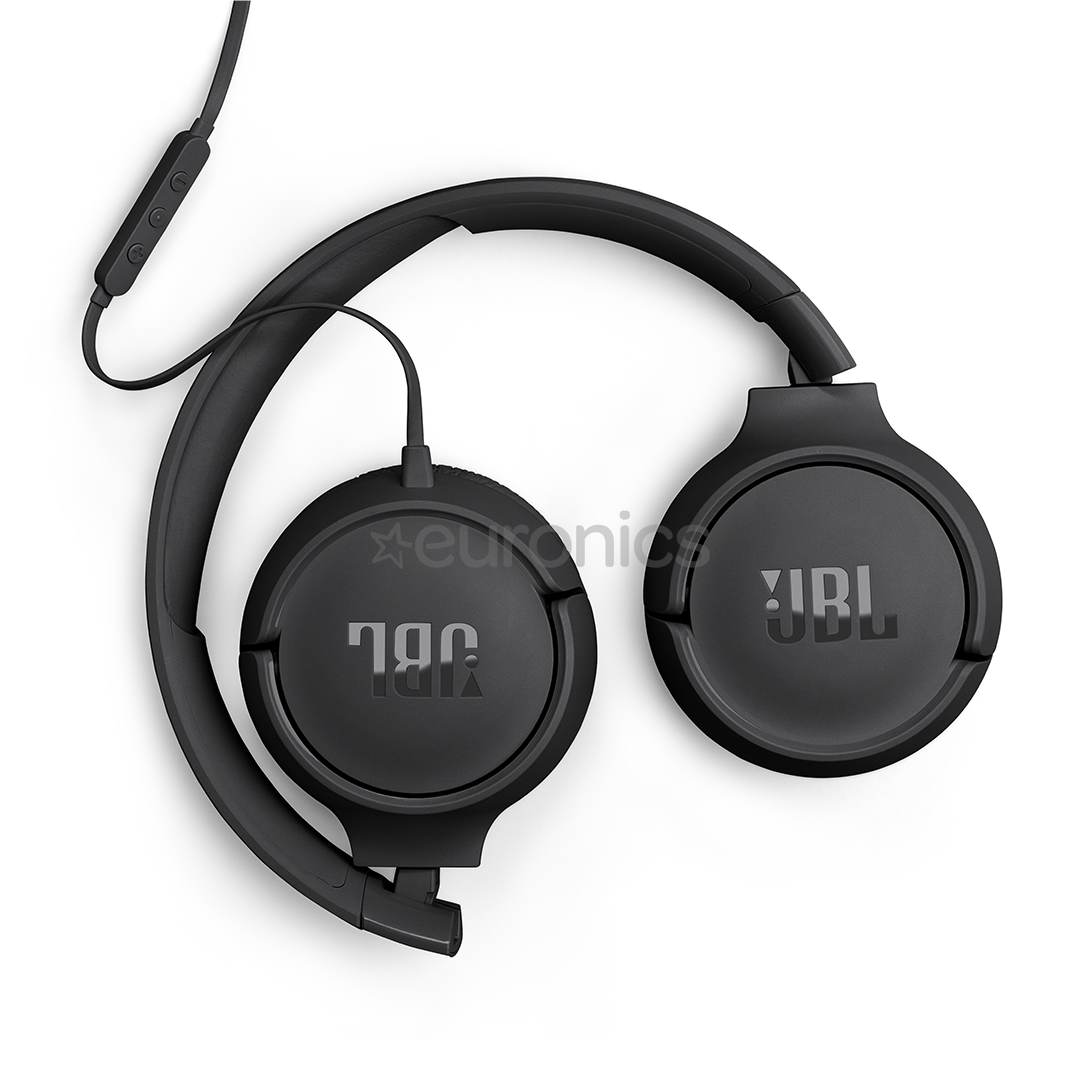 JBL Tune 520C, must - Kõrvapealsed kõrvaklapid