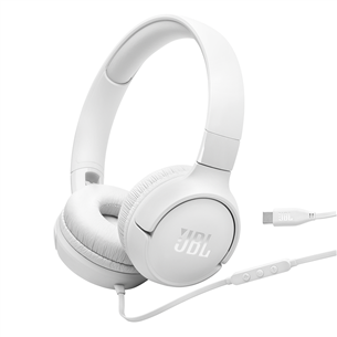 JBL Tune 520C, white - On-ear Headphones JBLT520CWHT