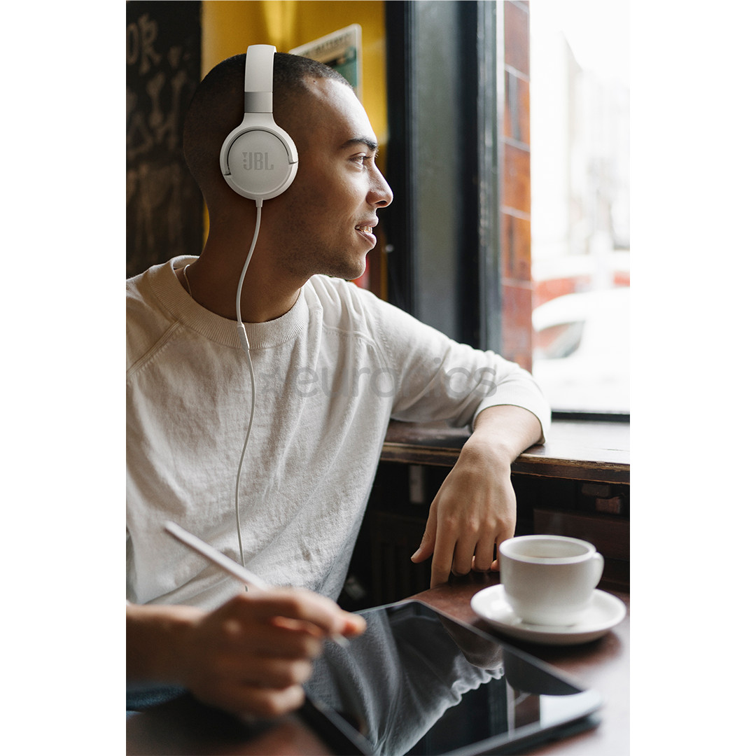 JBL Tune 520C, white - On-ear Headphones