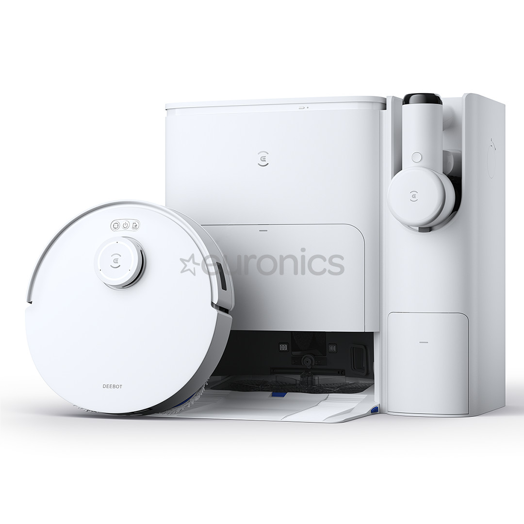 Ecovacs Deebot T30S Combo, сухая и влажная уборка, белый - Робот-пылесос + ручной пылесос