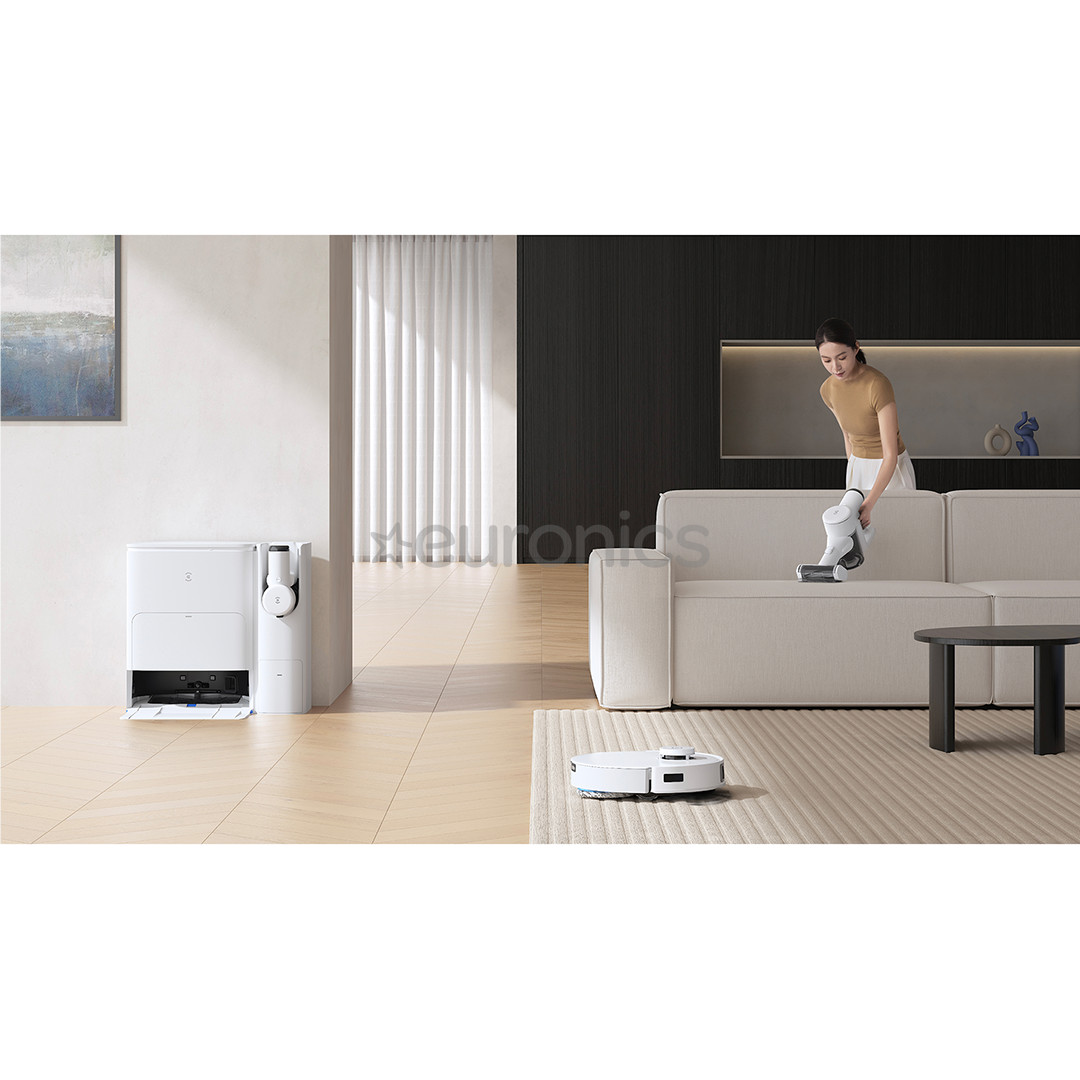 Ecovacs Deebot T30S Combo, сухая и влажная уборка, белый - Робот-пылесос + ручной пылесос