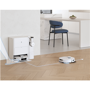 Ecovacs Deebot T30S Combo, сухая и влажная уборка, белый - Робот-пылесос + ручной пылесос