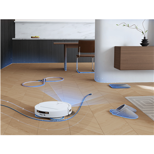 Ecovacs Deebot T50 PRO OMNI, märg- ja kuivpuhastus, valge - Robottolmuimeja